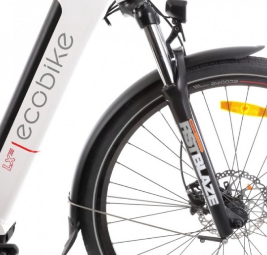 amortyzator w rowerze elektrycznym ecobike lx300 2023